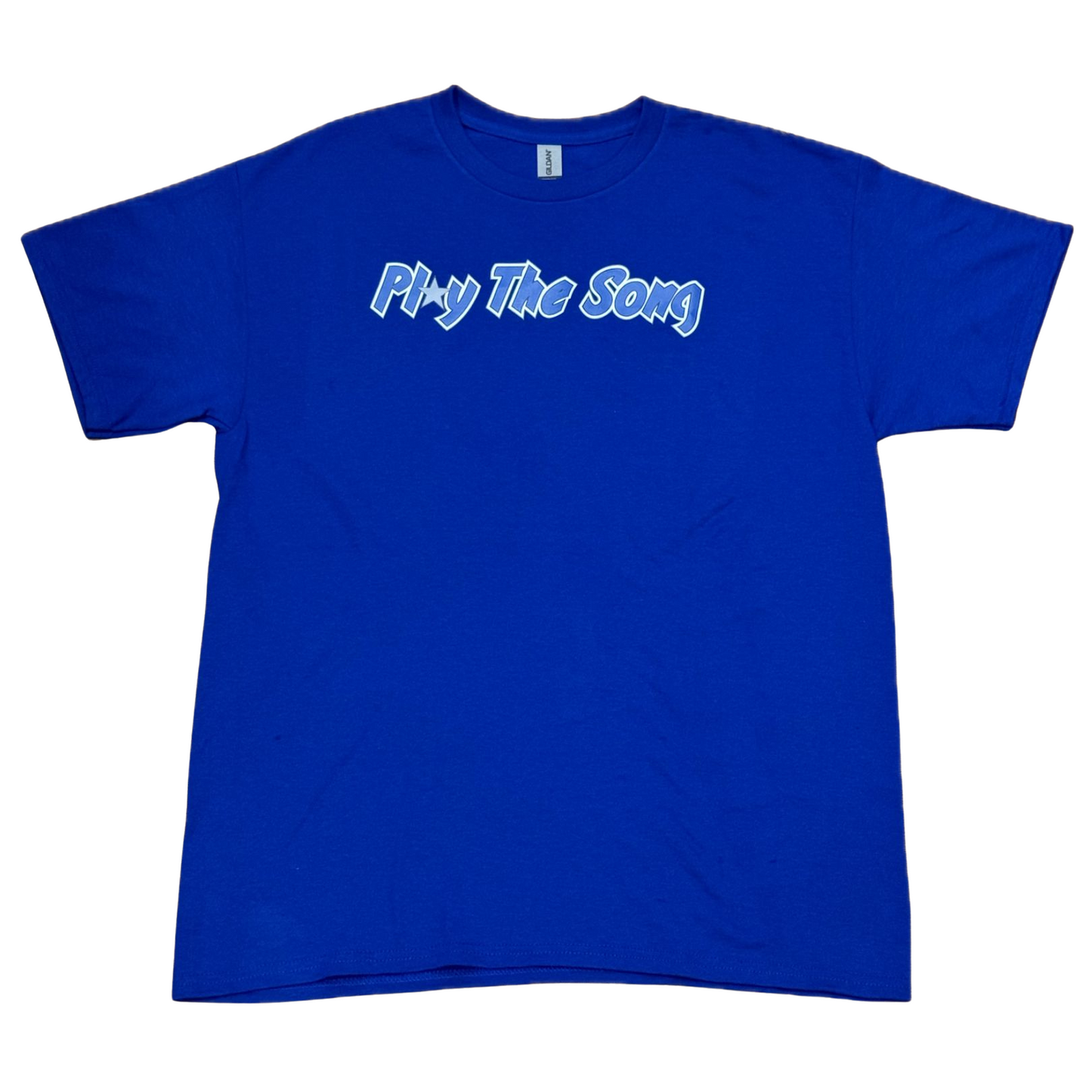 PLAY THE SONG TEE  - BLUE